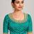mauve mauve & blue striped organza saree