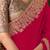 pink embellished sequinned pure chiffon saree