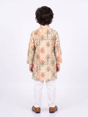 boys cotton kurta pyajama set traditional ethnic wear 2