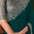 teal sequinned pure chiffon celebrity saree