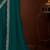 teal sequinned pure chiffon celebrity saree