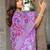 lavender woven design pure cotton jamdani saree