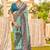 green ethnic motifs woven design zari patola saree