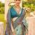 green ethnic motifs woven design zari patola saree