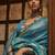 blue ethnic motif zari woven banarasi saree