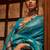 blue blue & gold-toned woven design zari silk blend banarasi saree