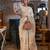 off_white off white gold-toned ethnic woven design zari poly linen banarasi saree