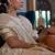 off_white off white gold-toned ethnic woven design zari poly linen banarasi saree