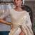 off_white off white gold-toned ethnic woven design zari poly linen banarasi saree