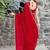 red woven design embroidered satin saree