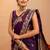 purple ethnic motifs zari art silk handloom saree