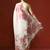 cream floral printed cotton saree with blouse