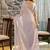 lavender woven design beads and stones satin saree