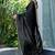 black woven design embroidered satin saree