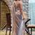 blue woven design embroidered satin saree