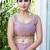 lavender embroidered satin saree