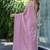 lavender woven design embroidered satin saree
