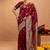 maroon ethnic motifs zari art silk heavy work saree