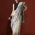 off_white floral printed Cotton saree with blouse 
