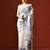 cream floral printed woven design saree