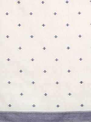 cream floral printed woven design saree 4