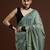 green woven design zari muga saree