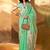 sea_green woven design zari poly linen banarasi saree
