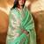 sea_green woven design zari poly linen banarasi saree