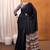 black modal ajrak block satin sareewith blouse piece