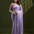 lavender women embellished beads and stones  designer saree