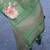green green & pink floral organza sungudi saree with blouse piece