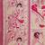 green green & pink woven design silk blend paithani saree
