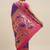 purple purple floral zari silk blend paithani saree