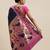 blue blue & pink woven design silk blend paithani saree