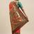 orange orange floral zari silk blend paithani saree
