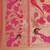 pink pink woven design silk blend paithani saree