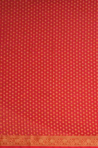 red ethnic motifs zari woven kanjeevaram saree