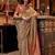 beige woven design zari banarasi saree