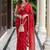 red leheriya zari poly georgette designer leheriya saree