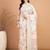 off_white floral kantha work silk cotton tussar saree
