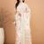 off_white floral kantha work silk cotton tussar saree