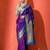 purple woven design zari banarasi saree