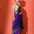 purple woven design zari banarasi saree