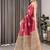 maroon floral woven design pure cotton saree