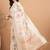 off_white floral kantha work silk cotton tussar saree