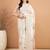 off_white floral kantha work silk cotton tussar saree
