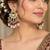 ruby pista kundan & agate stone earrings  gold plated