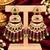 ruby green kundan & agate stone earrings  gold plated