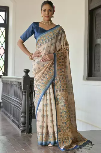Green maroon floral woven design zari pure cotton saree