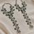 green stone & agate stone haath phool (hath panja), antique gold plated